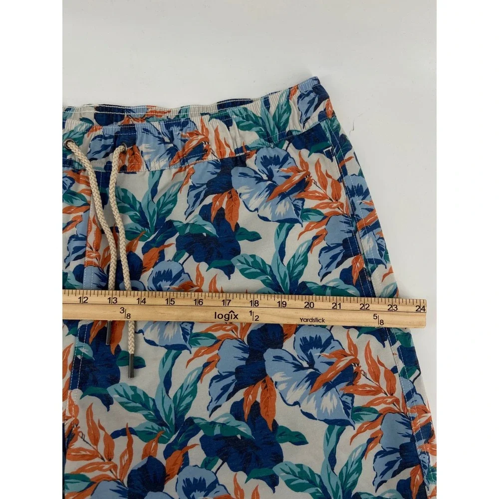 Fair Harbor Swim‎ Trunks Men 2XL The Anchor Tropical Floral Surf Beach Lined